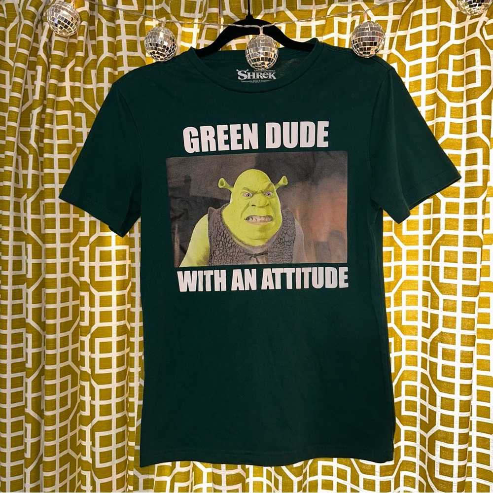 Dreamworks Shrek Graphic Tee in Dark Green